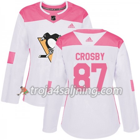 Pittsburgh Penguins tröja Sidney Crosby 87 Vit 2017-2018 Adidas Rosa Fashion Authentic - Dame NHL Tröjor Pittsburgh Penguins tröja Sidney Crosby 87 Vit 2017-2018 Adidas Rosa Fashion Authentic - Dame NHL Tröjor
